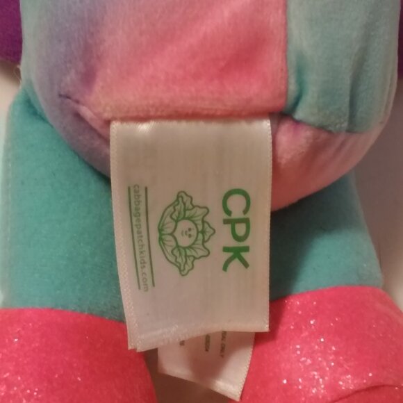 Cabbage Patch Soft African American Baby Doll 10" Tall Pink Blue w Purpl - Picture 4 of 5